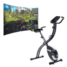 멜킨스포츠 폴민 스마트 실내 바이크, 차콜블랙