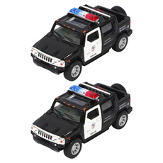 KiNSMAR 悍馬 H2 SUT 警察迷你車, 混合色, 2個