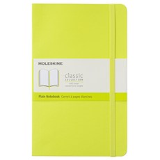 몰스킨 클래식 노트북 소프트 커버 Plain L 13 x 21 cm, 레몬 그린, 1개