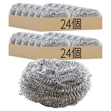 鋼絲球*24個 廚房清潔必備 輕鬆去除油污 不傷鍋具表面, 2組