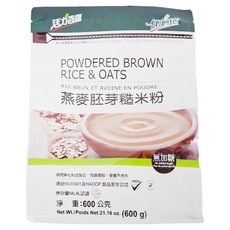 健康時代 燕麥胚芽糙米粉 無糖, 600g, 1入, 1包