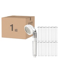 Reverence 噴射水壓微過濾蓮蓬頭 + 12入濾芯組, 1組, 單色