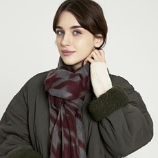 質感花紋圍巾