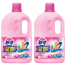 Haiter 新奇 潔豔新型漂白水 深層淨化 增豔煥新 沁雅薔薇香, 2L, 2桶