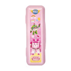 ROBOCAR POLI 波力 安寶餐具盒 21 x 6.5 x 4cm, 粉色, 1個