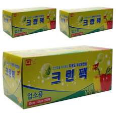 우진크린라이프 업소용 크린팩 30 x 45 cm, 250개, 3개