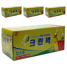 우진크린라이프 업소용 크린팩 30 x 45 cm, 250개, 4개