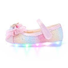 kiphant 女童皇冠造型LED毛絨鞋 WK-27