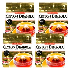 Kunitaro 國太樓 立體三角包錫蘭紅茶, 2g, 25包, 4袋