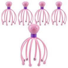 헤라진 외계인 두피 마사지기, 핑크, 5개