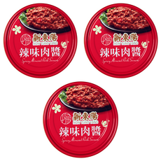新東陽 辣味肉醬, 160g, 3罐