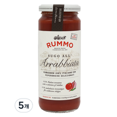 RUMMO 路莫 阿拉比亞塔香辣番茄義大利麵醬, 340g, 5個