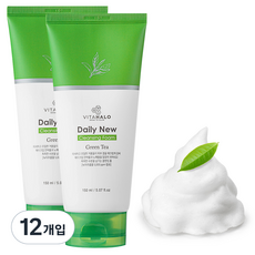 비타할로 데일리 뉴 제주 그린티 폼클렌징, 150ml, 12개