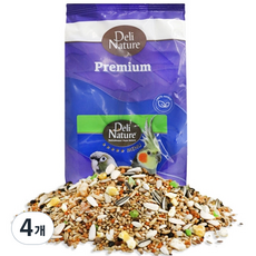 델리네이쳐 메뉴 왕관 코뉴어 조류 사료 24251, 800g, 4개