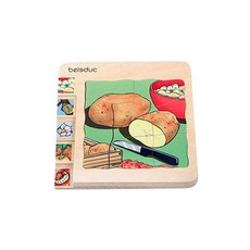 beleduc 多層拼圖 馬鈴薯, 30片, 五合一, 1組