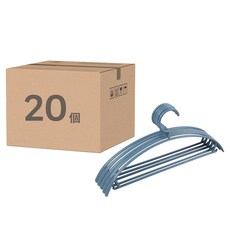 小麥購物 防滑衣架 寬肩升級款 C203, 藍色, 20個