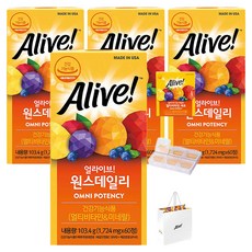 Alive Alive!綜合維他命礦物質補充錠 103.4g 2罐+禮物組, 120顆, 2組