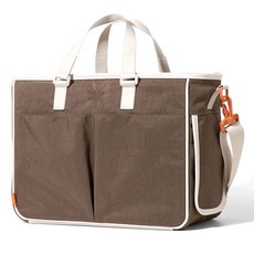 FinickyStuff Finicky Masabag尿布包+內袋+嬰兒車掛勾+濕紙巾包組, 灰棕色