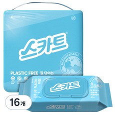 Scott 可麗舒 易擦拭生物可分解清潔濕巾 60抽, 16個