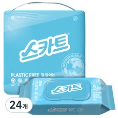 Scott 可麗舒 好擦拭的生物可分解清潔濕巾 60p, 24個