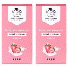 PROTEIN UP 蛋白質博士 乳清膠原蛋白飲 IA 草莓拿鐵, 32g, 12包