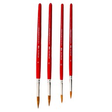 PENROTE 筆樂 圓頭尼龍畫筆4件組 PG555-B, 8 + 10 + 12 + 14, 1組
