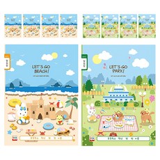 YOUNGART 女童聯絡本, 10本, 隨機出貨