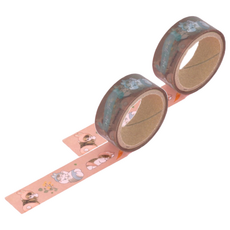 sun-star mofusand 貓福珊迪 可愛裝扮透明膠帶 玻璃紙材質, 兔子, 2捲