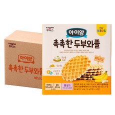 아이얌 촉촉한 두부와플, 바나나맛, 64g, 16개