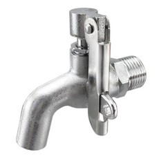 ForeverFun 精選可上鎖公用長栓, 1/2"(4分)螺牙, 銅材質, 陽台戶外適用, 1個