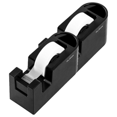 NUSIGN 紐賽 多功能安全膠帶臺 NS123, 黑色, 2個