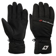 Swiss Mountain 男款滑雪手套 BC910, 黑色