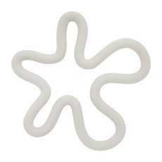 피키픽스 플라워 실리콘 냄비받침대, 화이트, 1개