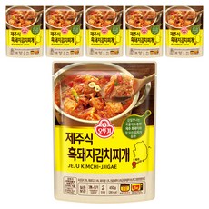 오뚜기 제주식 흑돼지 김치찌개, 450g, 6개