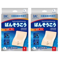 BAC 倍爾康 濕潤療法親水性敷料 手 較大面積專用 4張, 2盒