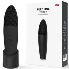 oa Pureline 矽膠震動潔面儀, 黑色, OSK-002BK