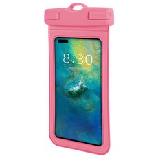 Steady Ear簡約觸控螢幕手機防水包, 1個, 粉色