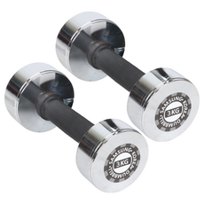 ALEAF 鍍鉻啞鈴, 3kg, 2個