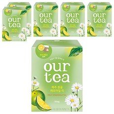 아워티 제주 청귤 캐모마일 티, 16.8g, 8개입, 6개