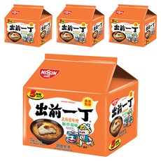 NISSIN 日清 出前一丁 北海道味噌豚骨湯麵 Set 5包 濃郁豚骨湯底 粗身Q彈麵條, 20包
