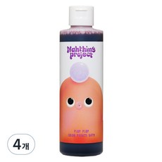 나띵프로젝트 플랍플랍 네추럴 컬러 버블바스 미스터리 퍼플, 230ml, 4개