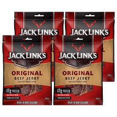 잭링크스 비프 져키 오리지널 육포, 100g, 4개