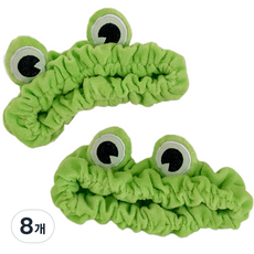 青蛙洗臉髮帶, 混色, 8個