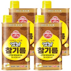 오뚜기옛날 참기름, 350ml, 4개