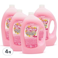 Tamsaa 衣物柔軟劑 玫瑰小蒼蘭香, 3.1L, 4瓶
