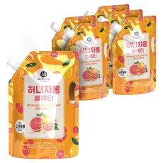 McNulty Coffee 大容量袋裝蜂蜜葡萄柚紅茶, 1L, 6入