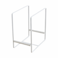 Soveliving 簡約餐盤收納架 大 (11.7*16.5*20 公分) 白色, 1個