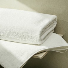 comet 30支棉紗飯店浴巾 450g, 白色, 2條