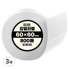 DCLARE 條碼打印機用熱感應標籤紙 800張, 3個