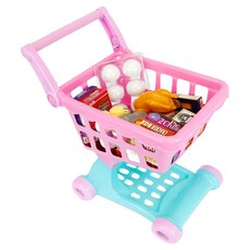 B.toys 小花籃購物車玩具組-具粉色購物車(bt), 混和顏色, 1組